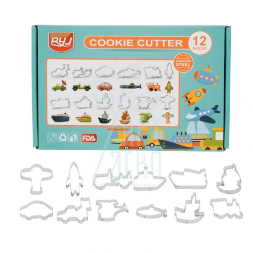 Набір катерів металевих "Транспорт", 12 шт, Китай