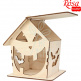Заготовка "Хатинка для солодощів", фанера, 15х15х18 см, ROSA TALENT