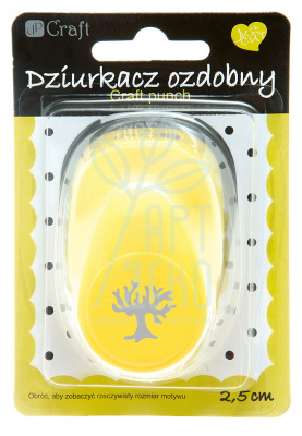 Дірокол фігурний "Дерево", 2,5 см, DP Craft 