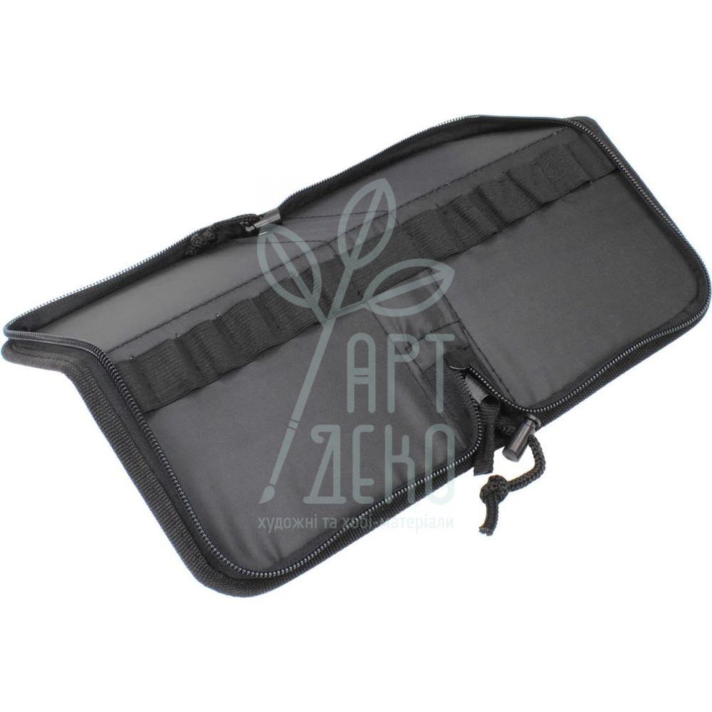 Пенал для олівців тканинний, червоний/чорний, 24 шт, Neo Line