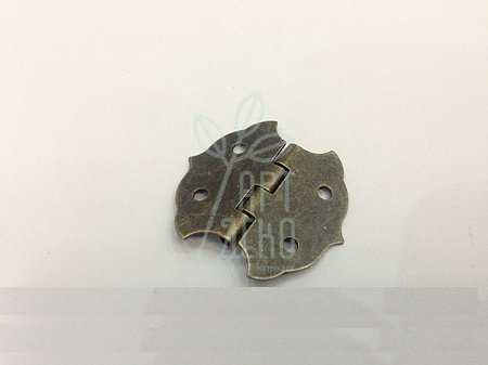 Петля фігурна, латунь, 30х30 мм, Китай