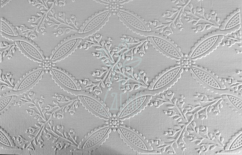 Папір текстурований, тиснений "Орнамент 12", білий, 13х18 см, Україна