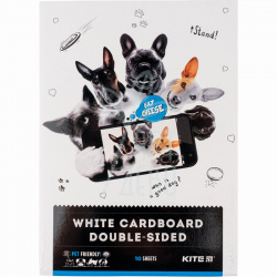 Набір картону Dogs, папка, А4 (21х29,7 см), 10 л., Kite
