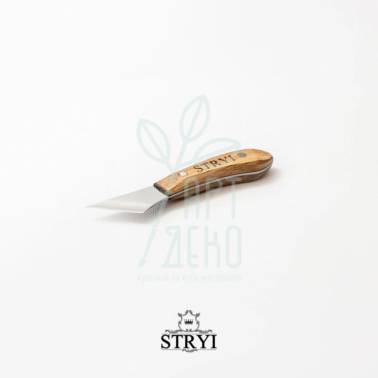 Стамеска ніж-косяк 30 градусів, для різьблення по дереву, 40 мм, Україна