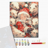 Набір для розпису за номерами "Полярні обійми", 40х50 см, Brushme