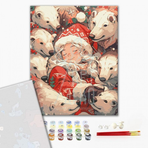 Набір для розпису за номерами "Полярні обійми", 40х50 см, Brushme
