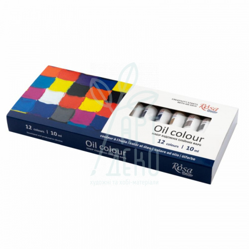 Набір олійних фарб Studio, 12х10 мл, ROSA 