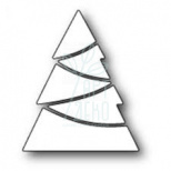 Ніж для скрапбукінгу Modern Pieced Tree craft die, Poppystamps