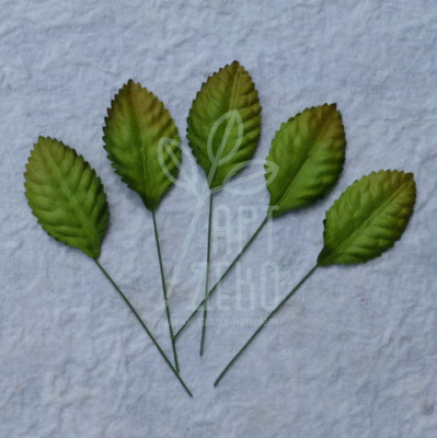 Листя паперове Шовковиця, зелене, 3,5 см, 10 шт., Тайланд