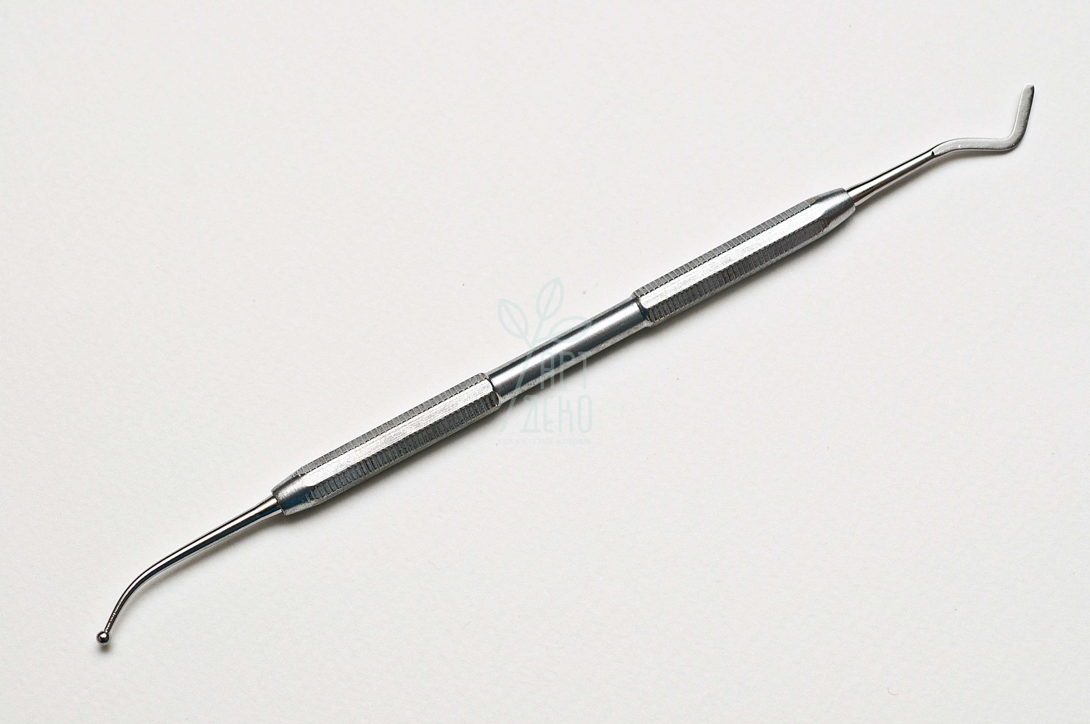 Стек металевий, двосторонній, загладжувач - штопфер кулеподібний №2