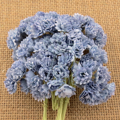 Квіти паперові Гіпсофіла, блакитна антична, 1 см, 10 шт., Тайланд
