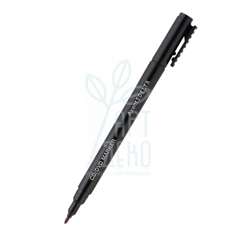 Маркер для CD/DVD, Чорний, 1 мм, Delta by Axent