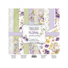 Набір паперу для скрапбукінгу Floral, 30,5х30,5 см, 10 л., Фабрика Декору