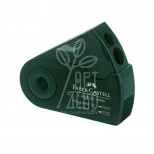 Точилка Sleeve, у чохлі, прямокутна, зелена, Faber-Castell