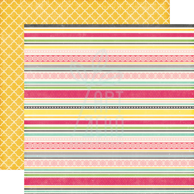 Папір для скрапбукінгу 30х30 см Petticoats/Sassy Stripes, Echo Park