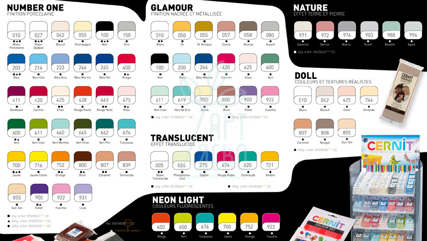 Полімерна глина CERNIT GLAMOUR, 30 г