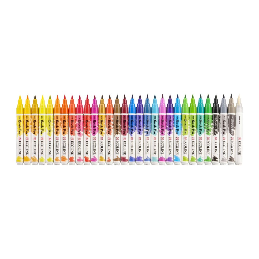 Набір пензлів-ручок Ecoline Brushpen, 30 шт., Royal Talens
