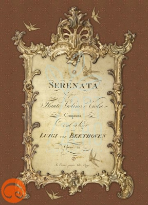 Папір для декупажу "Серенада Бетховена", 21х29,7 см, 45 г/м2, Cheap Art