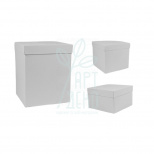 Коробка декоративна, біла, 16х16 см, Україна