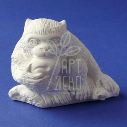 Статуетка Мавпа з персиком, 4,5х5,7х3,5 см, Україна