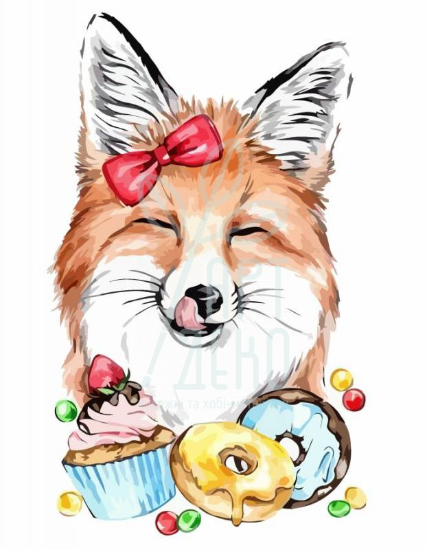 Набір для розпису за номерами "Сute Fox", 35х45 см, ROSA START