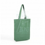 Еко-сумка, бязь, 34х40 см, оливкова, ручки 60 см, Україна