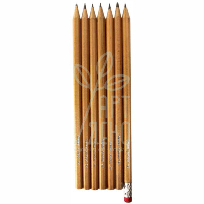 Олівець графітний з гумкою, HB, Bruna