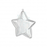 Форма декоративна пластикова "Зірка", прозора, 2 частини, 8 см, Santi