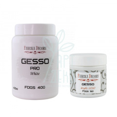 Грунт акриловий прозорий Gesso, білий, Фабрика Декору