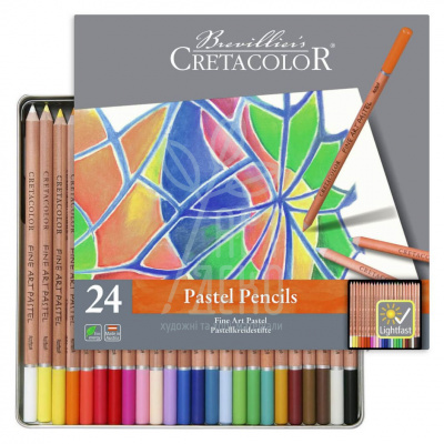 Набір олівців пастельних Fine Art Pastel, в металевій коробці, 24 шт., Сretacolor