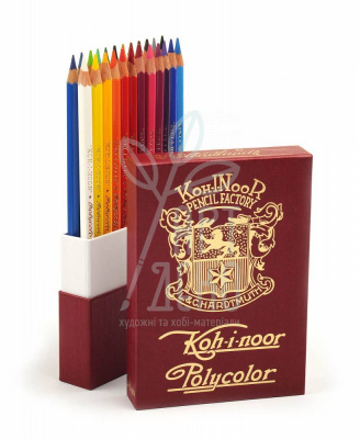 Набір олівців кольорових POLYCOLOR Retro, 24 шт, KOH-I-NOOR