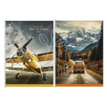 Коледж-блок Student, спiраль, А4+, ламінація, кремовий блок, лінійка, 70 г/м2, 80 л, Школярик