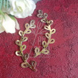 Набір висічок металізованих "Гілочка", 8 см, 5 см, 2 шт, Україна