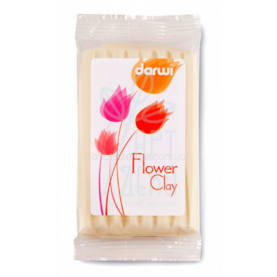 Самозастигаюча маса для флористики "Flower Clay", 75 г, Darwi