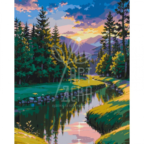 Набір для розпису за номерами "На світанку", 40х50 см, ArtCraft