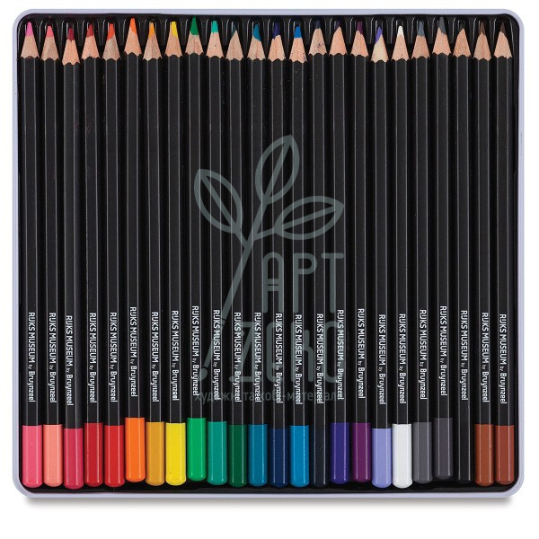 Набір олівців кольорових DUTCH MASTERS Ян Вермеєр "Молочниця", в металевій коробці, 24 шт, Bruynzeel