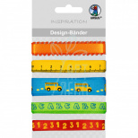 Набір стрічок з тканини "Школа", 5 шт. по 90 см, Ursus