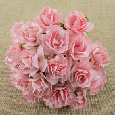 Квіти паперові Троянда Wild Rose, рожева, 3 см, 5 шт., Тайланд