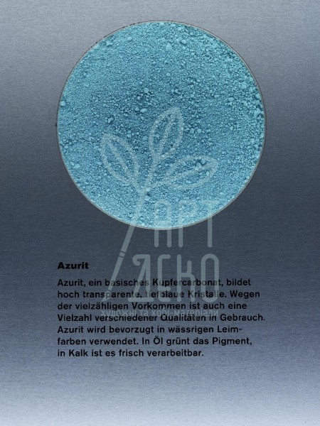 10200 Пігмент, Азурит стандартного помелу, 0 - 120 µ, 10 г, Kremer