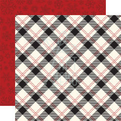 Папір для скрапбукінгу 30х30 см Night Before Christmas/Present Plaid Vol. 1, Echo Park