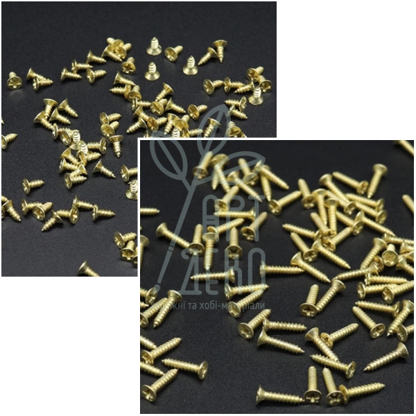 Саморізи, золото, 10 г, Китай