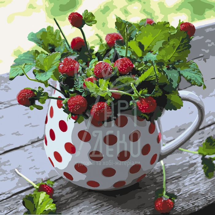 Набір для розпису за номерами "Літо у глечику", 40х40 см, Ідейка