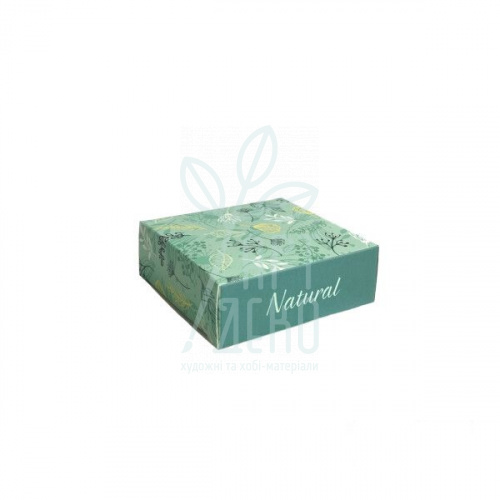 Коробка подарункова "Natural", 8х8х2,5 см, Україна