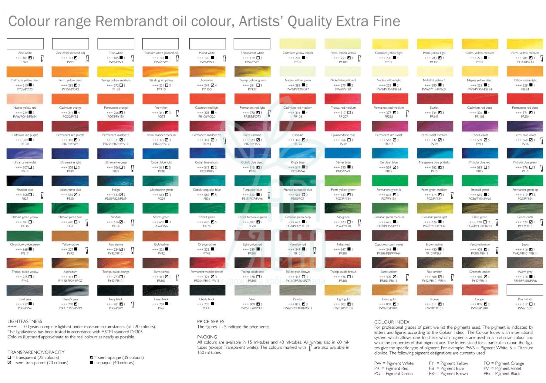 Набір олійних фарб Rembrandt, 10x15 мл, Royal Talens