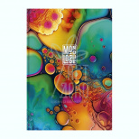 Зошит для записів, А4 (21х29,7 см), матова ламінація, кремовий блок, клітинка, 80 л, Школярик