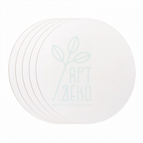 МДФ грунтоване, кругле, акрил, набір 5 шт, ROSA Studio