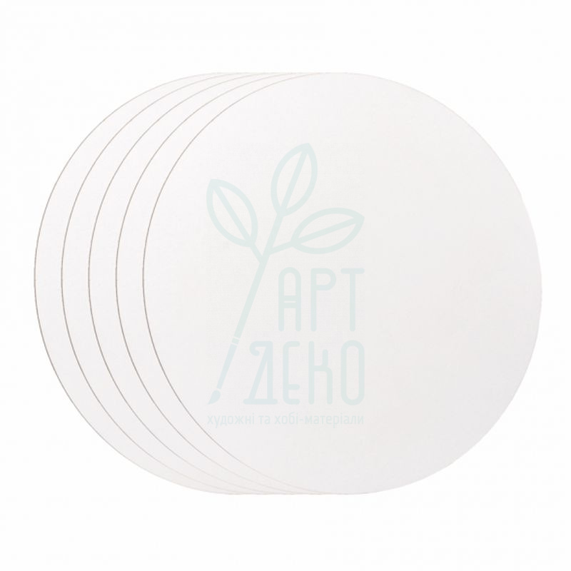 МДФ грунтоване, кругле, акрил, набір 5 шт, ROSA Studio