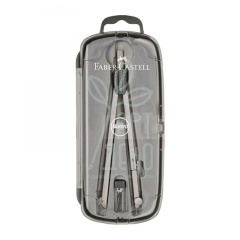 Циркуль Compass Brass School, 460 мм, в футлярі, Faber-Castell