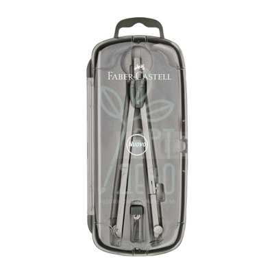 Циркуль Compass Brass School, 460 мм, в футлярі, Faber-Castell