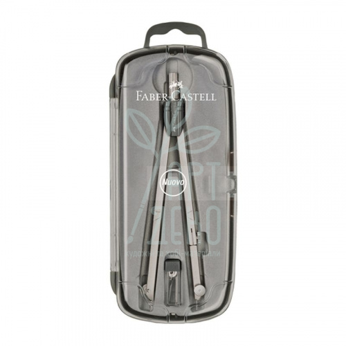 Циркуль Compass Brass School, 460 мм, в футлярі, Faber-Castell